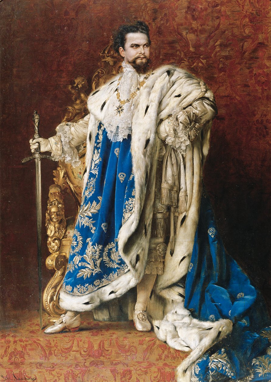 路德维希二世（Ludwig II），1887年圣乔治骑士勋章大大师 作者 加布里埃尔·沙金格（Gabriel Schachinger）