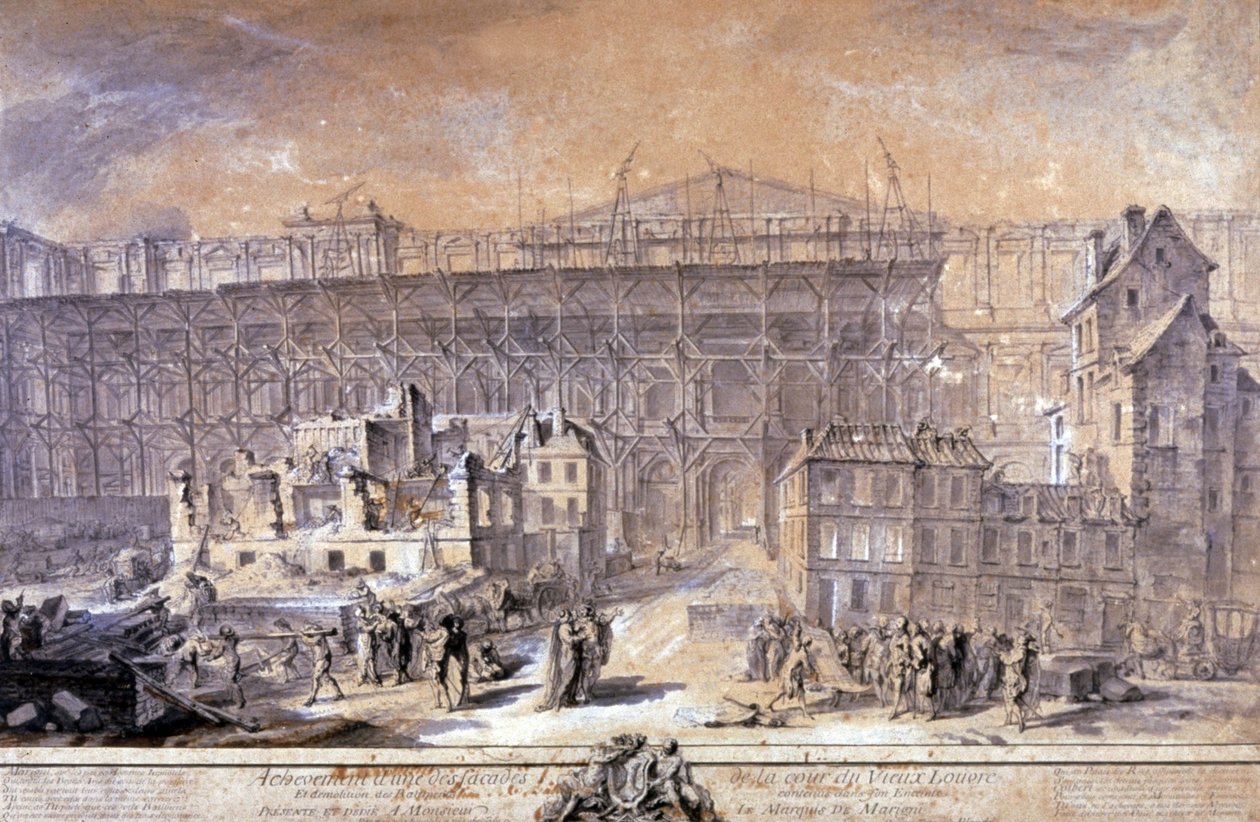 Building of the Louvre, Paris 作者 加布里埃尔·德·圣奥班