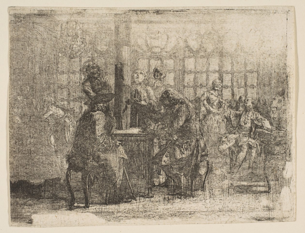Nouvellistes，1752年。 作者 加布里埃尔·德·圣奥班