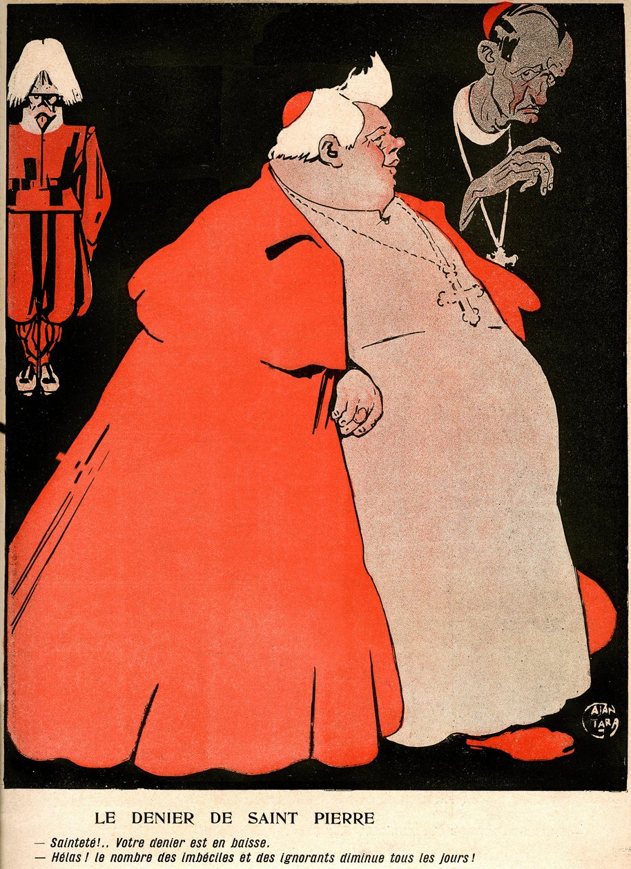 “黄油盘”特别梵蒂冈（11 月 18 日第 242 号） 作者 加布里埃尔 (1865 1937) 加兰塔拉
