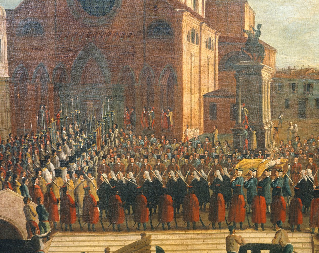 圣乔瓦尼和保罗教堂里的总督葬礼，加布里埃尔-贝拉（1730-1799），布面油画。 作者 加布里埃尔·贝拉