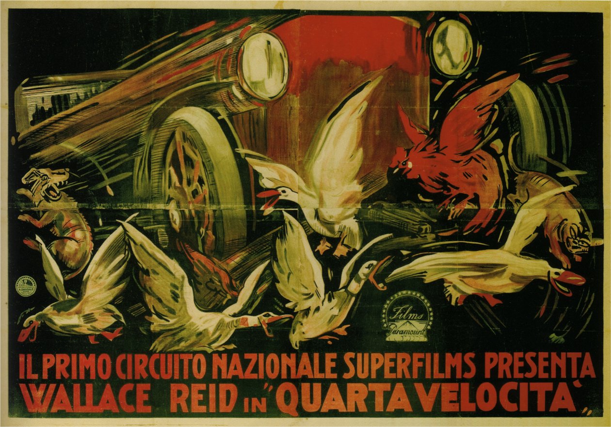 华莱士·里德（Wallace Reid），《电影双速》，1920年 作者 加布里埃尔·加兰塔拉