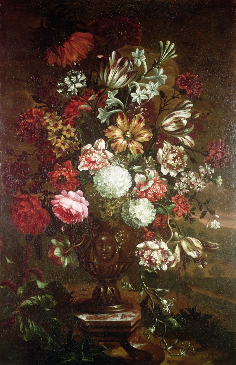 花的静物画 作者 加埃塔诺·库萨蒂（Gaetano Cusati）