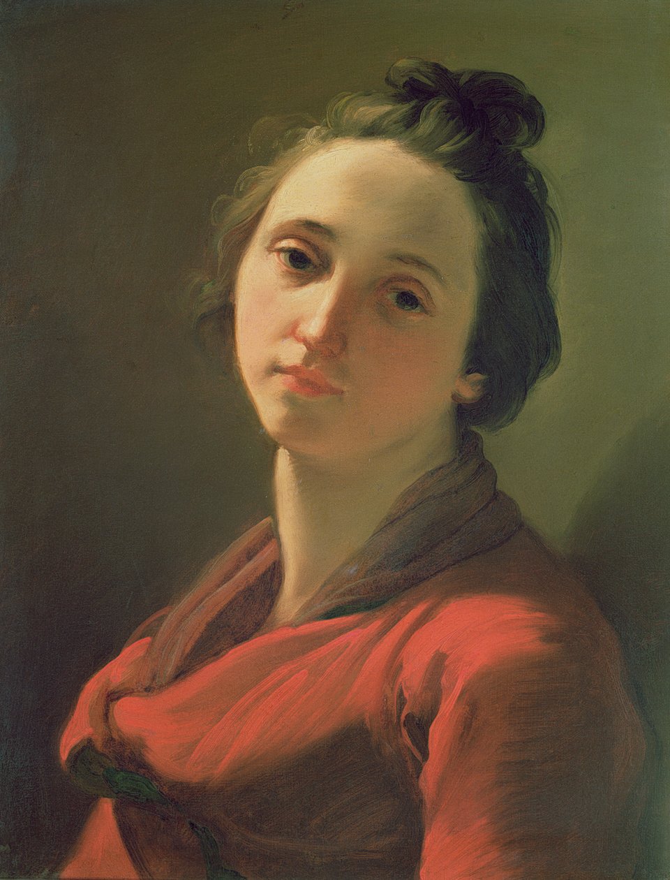 Giovanna Spisani的肖像，艺术家的妻子 作者 加埃塔诺·甘多尔菲（Gaetano Gandolfi）