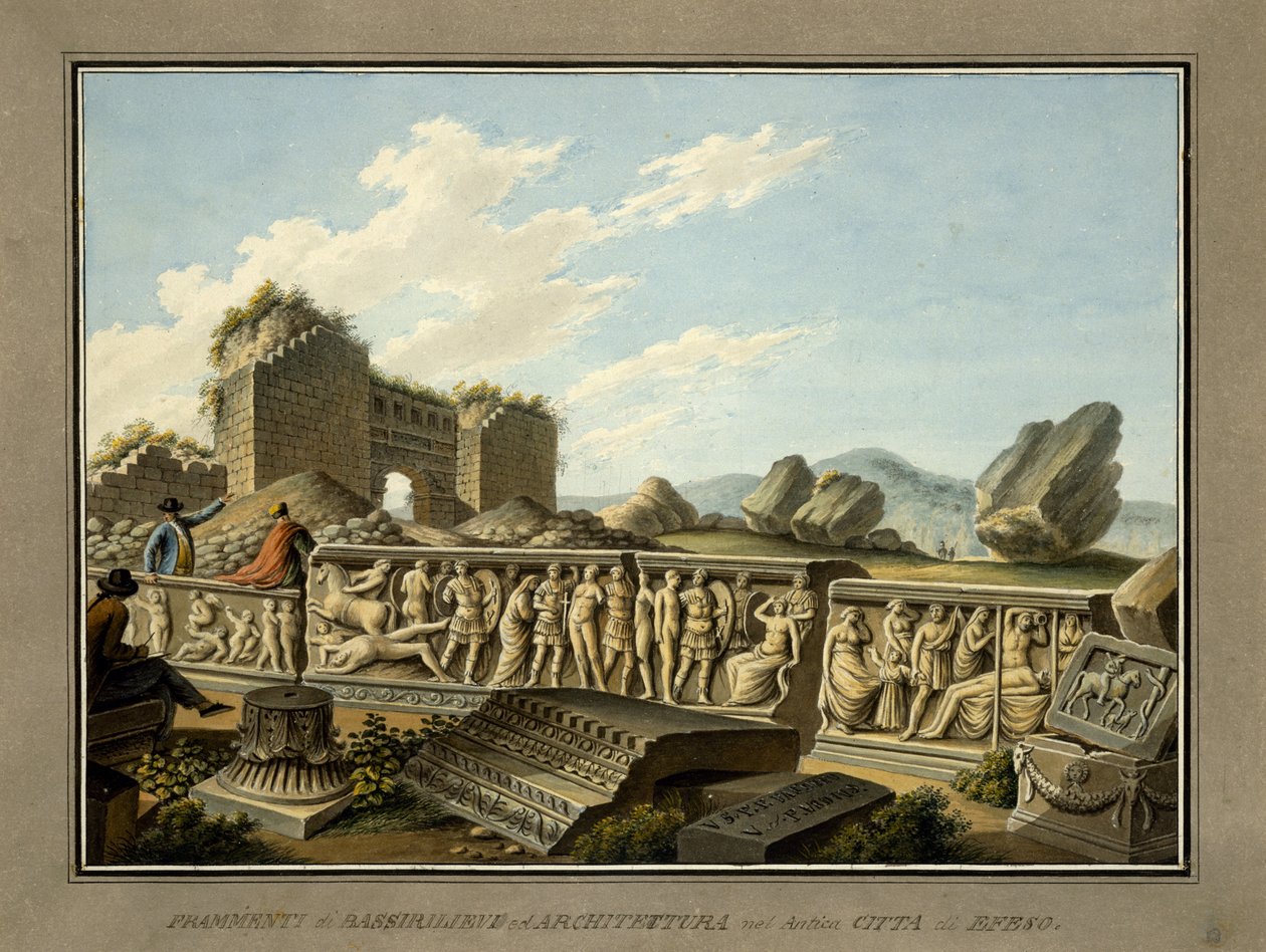 罗马在1797年留在以弗所 作者 加埃塔诺·梅卡蒂（Gaetano Mercati）