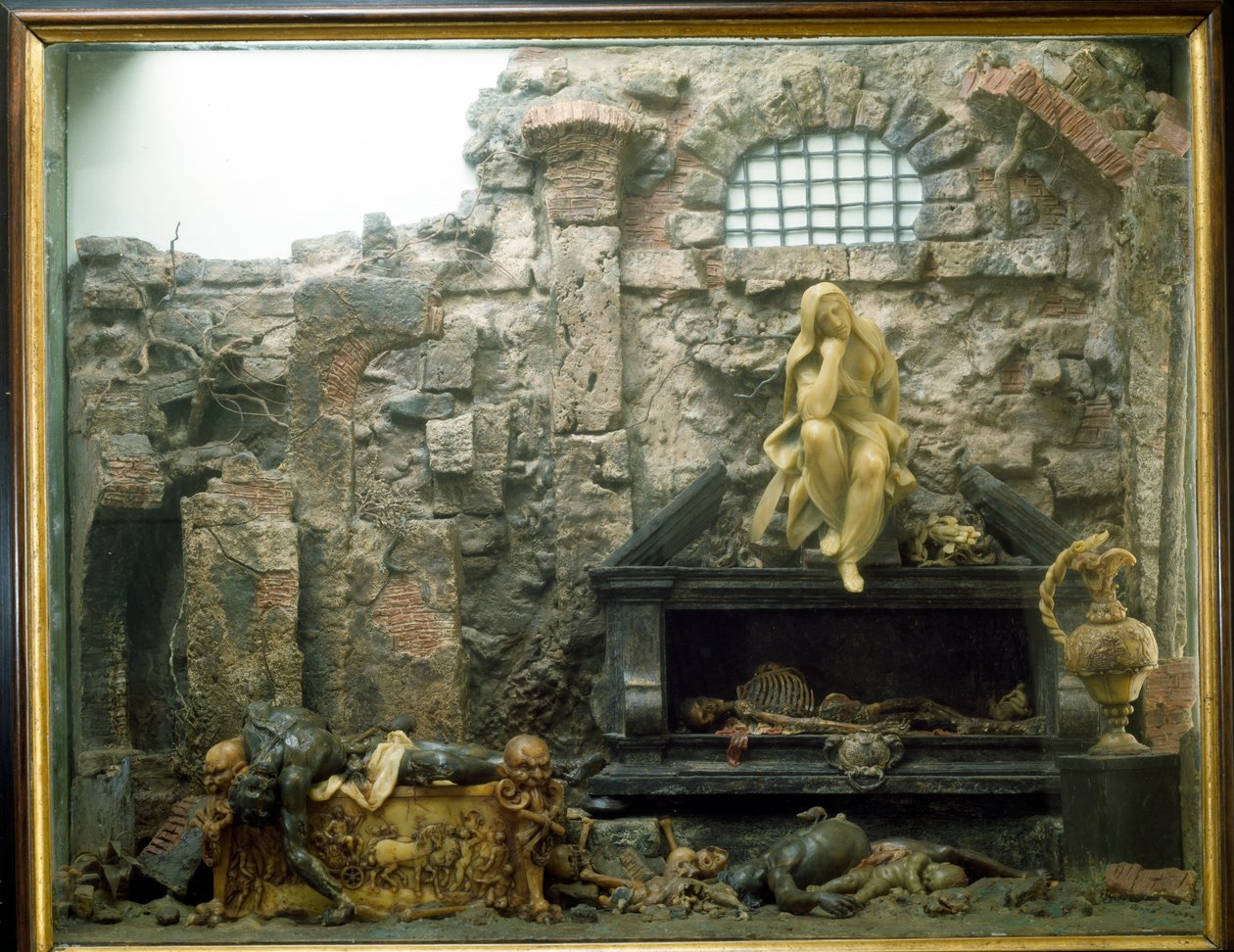 死亡剧场：Vanitas（混合媒体） 作者 加埃塔诺·朱利奥·尊博（Gaetano Giulio Zumbo）
