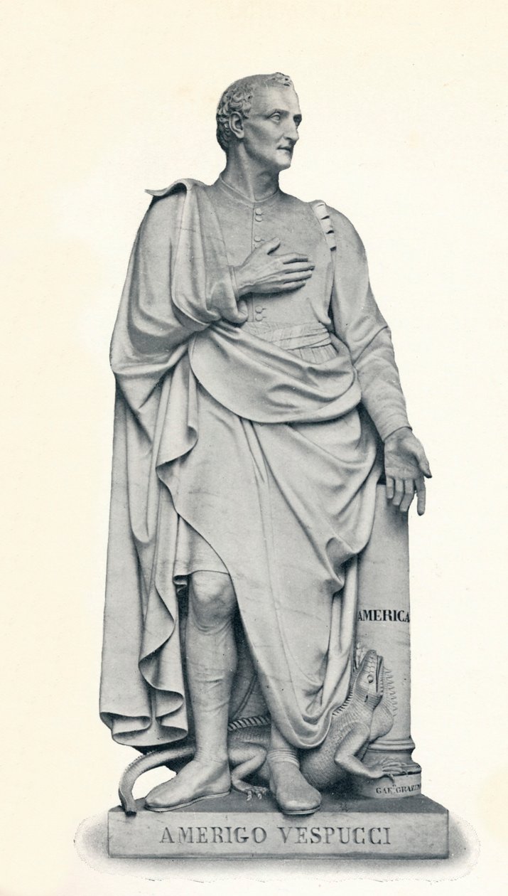 亚美利哥·维斯普奇（Amerigo Vespucci），1454-1512，1912年 作者 加埃塔诺·格拉齐尼（Gaetano Grazzini）