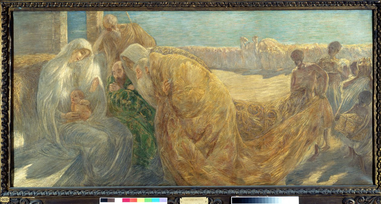 玛吉的崇拜 作者 加埃塔诺·普雷维亚蒂（Gaetano Previati）