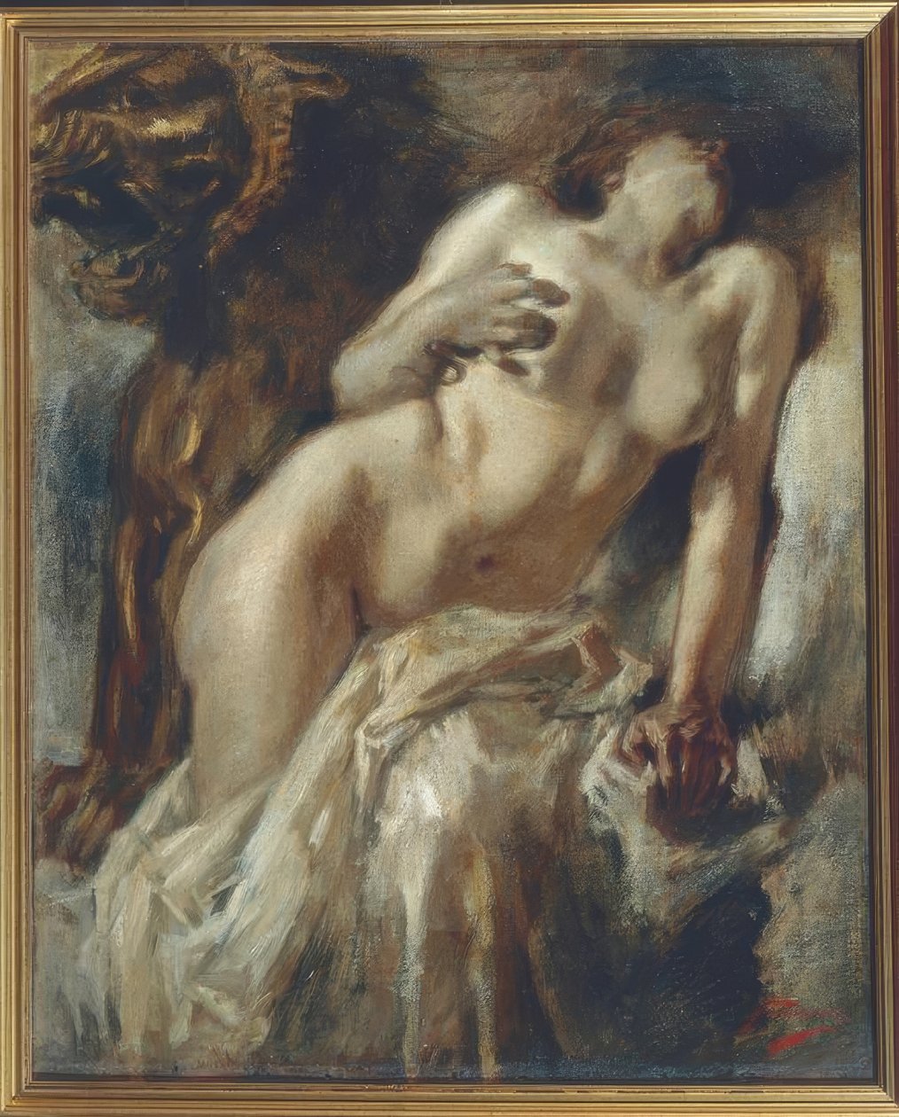克娄巴特拉（Cleopatra），1888年， 作者 加埃塔诺·普雷维亚蒂（Gaetano Previati）