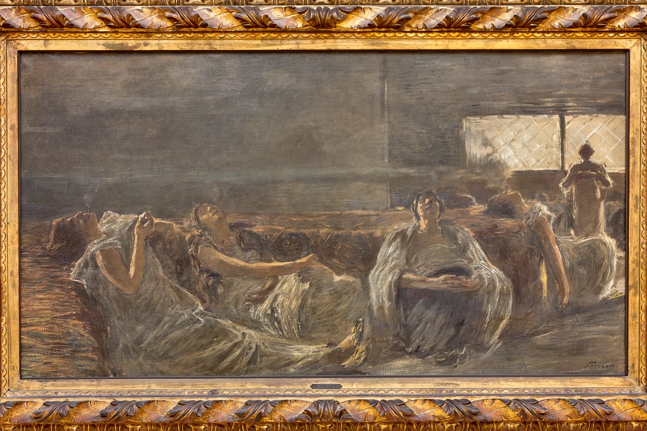 Hashish：吸鸦片的人 作者 加埃塔诺·普雷维亚蒂（Gaetano Previati）