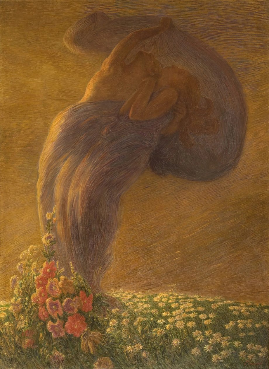 梦》 《梦》，1912年。 作者 加埃塔诺·普雷维亚蒂（Gaetano Previati）