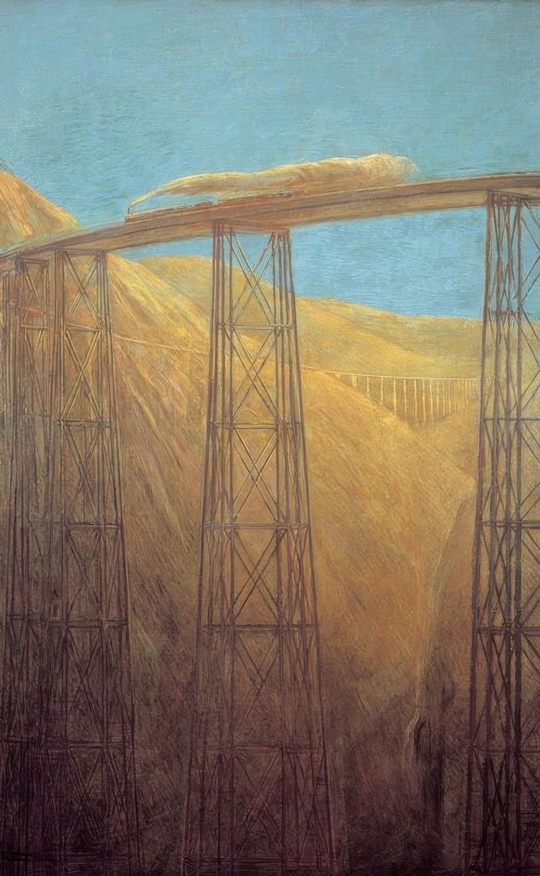 太平洋铁路 作者 加埃塔诺·普雷维亚蒂（Gaetano Previati）