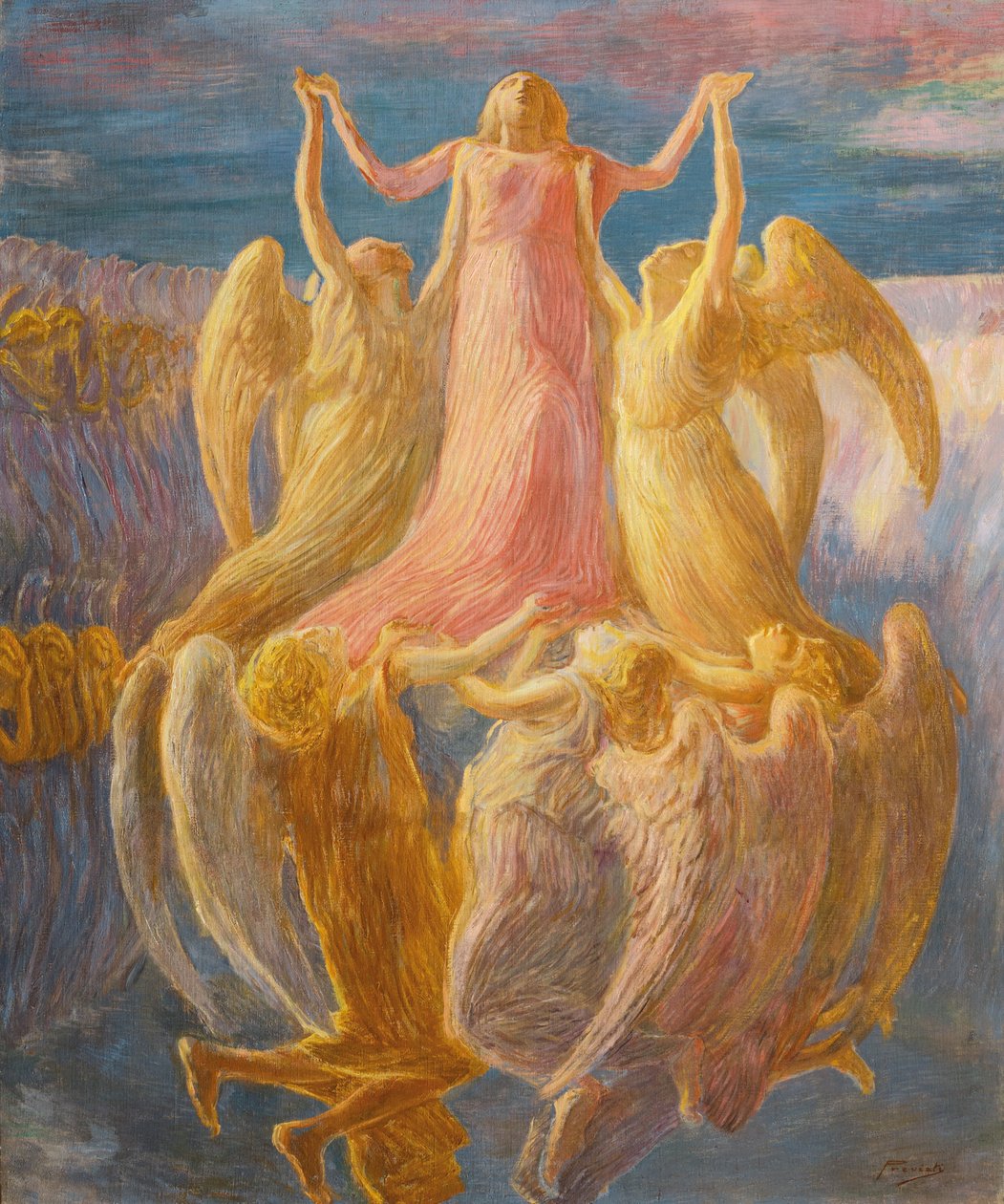 招聘，约1903年。 作者 加埃塔诺·普雷维亚蒂（Gaetano Previati）