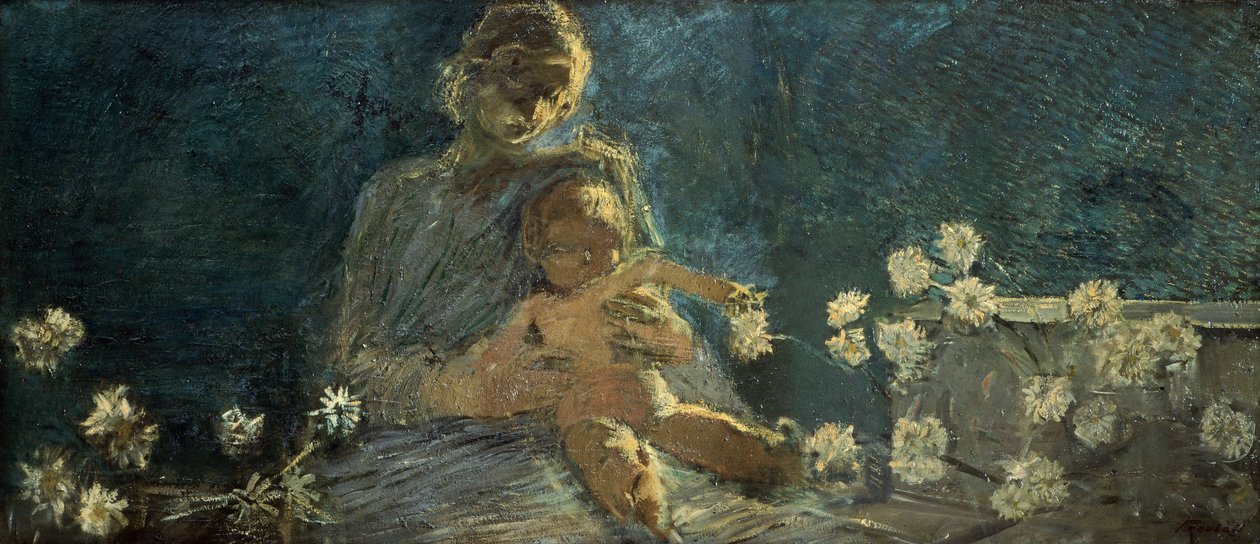 菊花圣母 作者 加埃塔诺·普雷维亚蒂（Gaetano Previati）