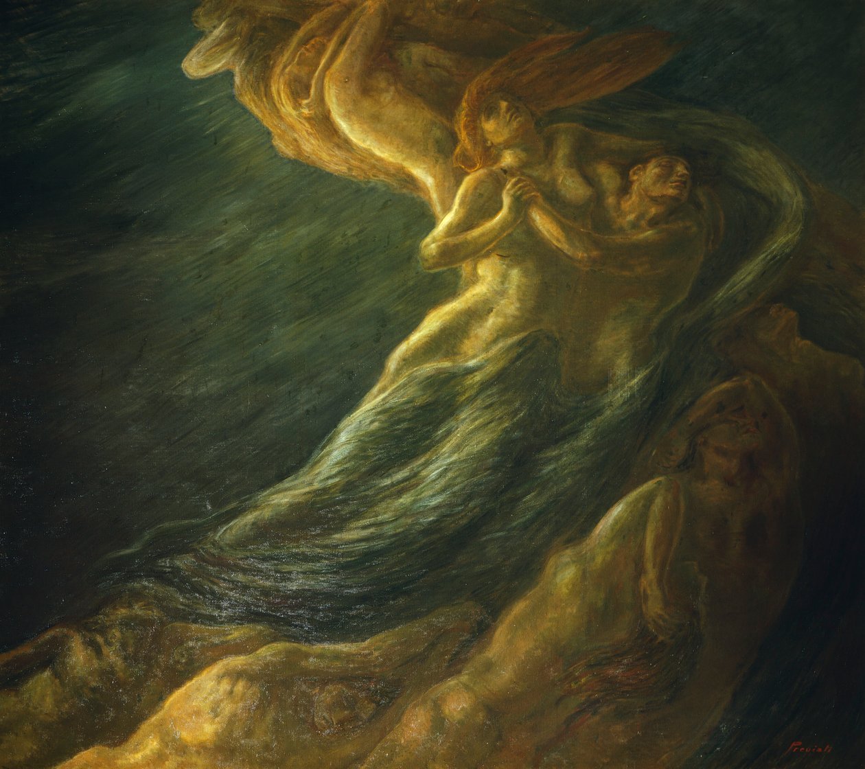 保罗和弗朗西斯卡 作者 加埃塔诺·普雷维亚蒂（Gaetano Previati）