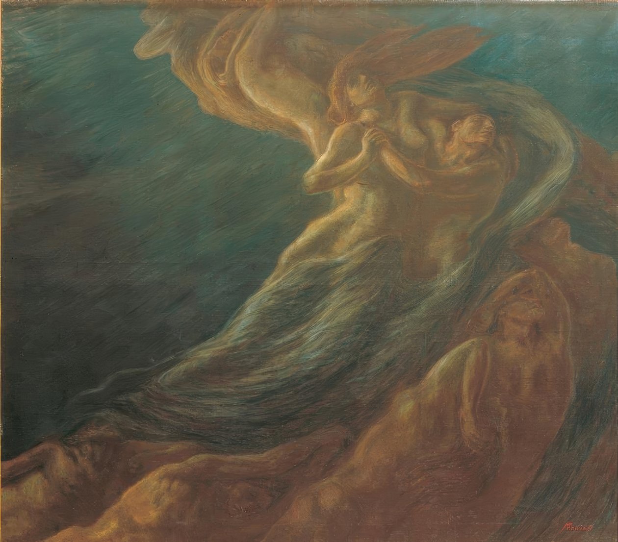 保罗和弗朗西斯卡 作者 加埃塔诺·普雷维亚蒂（Gaetano Previati）