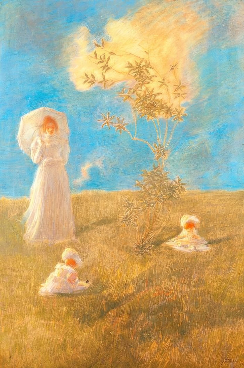 安静的加埃塔诺·普雷维亚蒂（Gaetano Previati，1852-1920年）， 作者 加埃塔诺·普雷维亚蒂（Gaetano Previati）