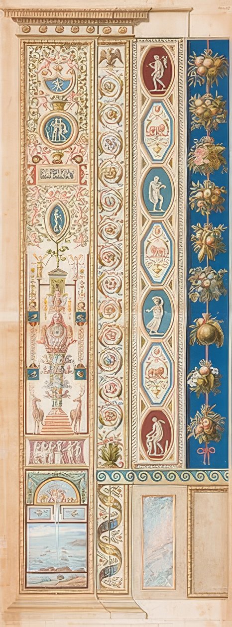 Pilaster Loggia VI（以弗所的戴安娜装饰） 作者 盖塔诺·萨沃雷利（Gaetano Savorelli）