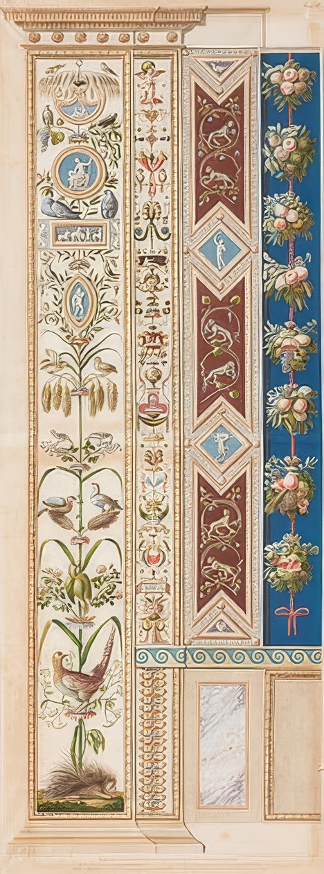 Pilaster Loggia XI（豪猪装饰品） 作者 盖塔诺·萨沃雷利（Gaetano Savorelli）