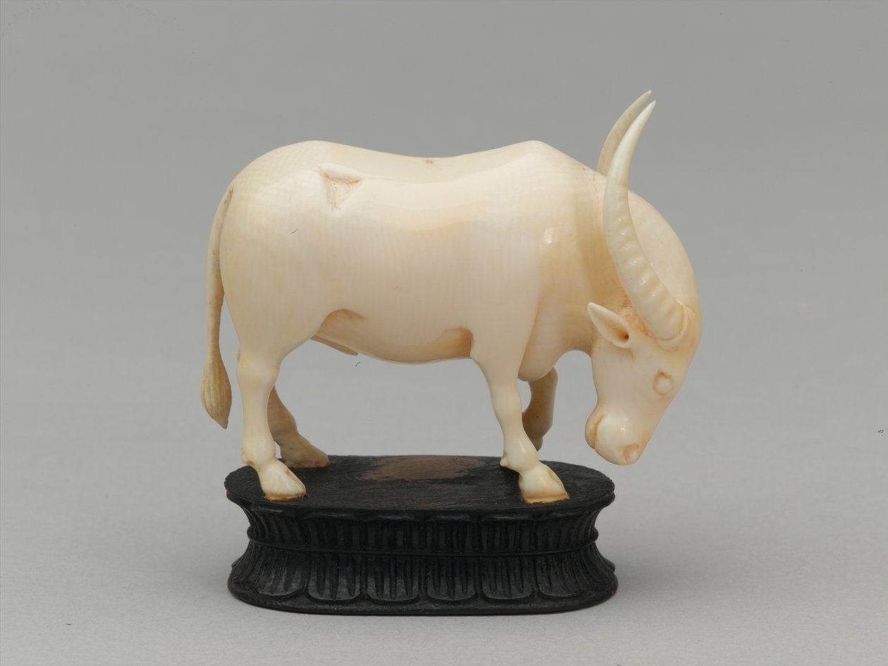 黑主教，棋子，印度，约1820年 作者 加埃塔诺·桑孔（Gaetano Zancon）