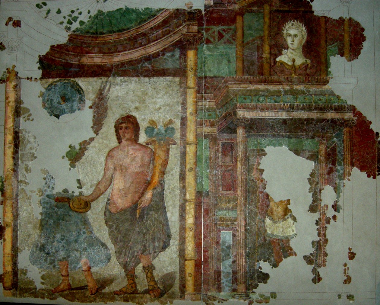公元1至3世纪纳博讷附近别墅的壁画（壁画） 作者 加洛·罗马