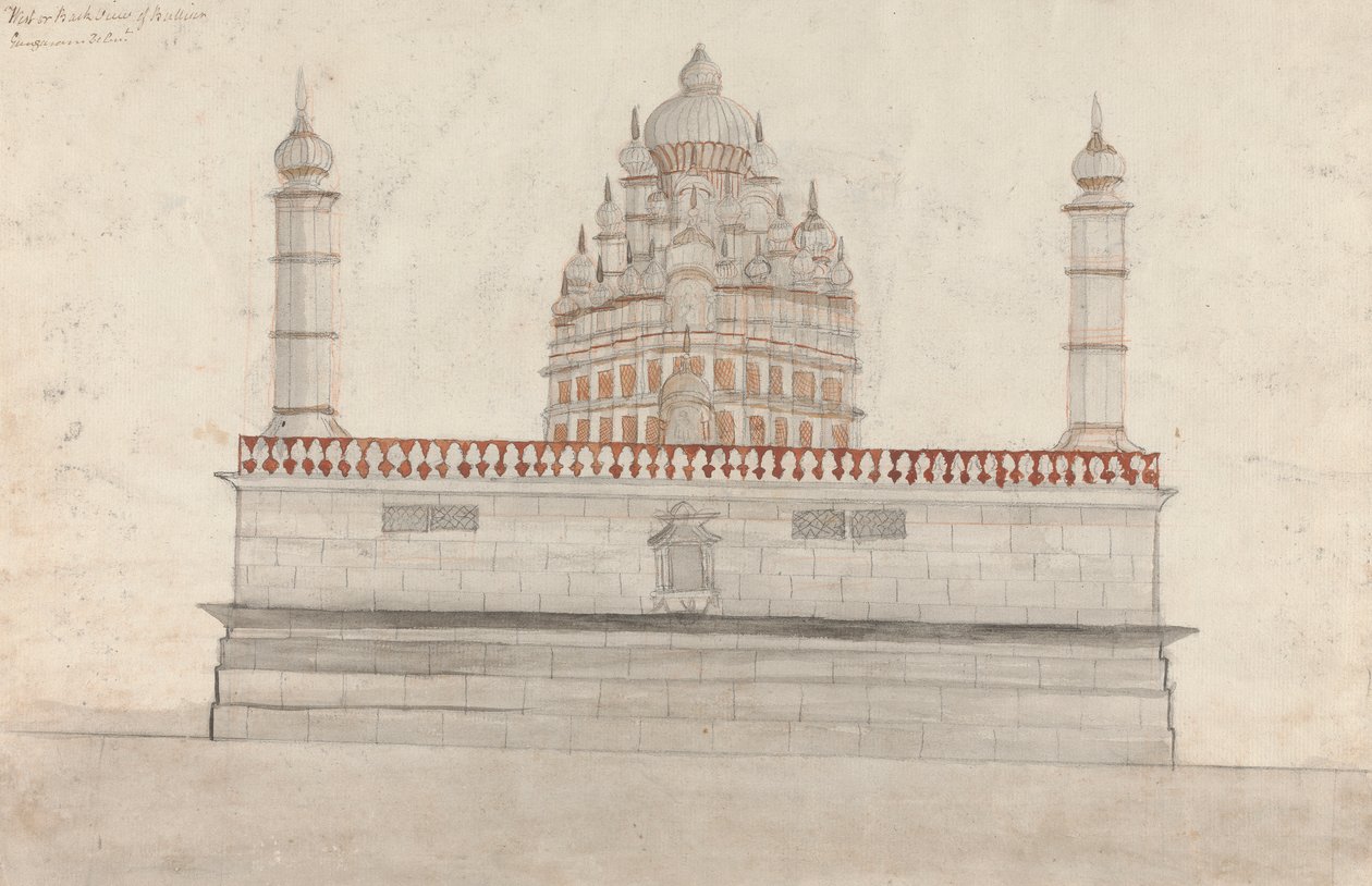 Bullishwur 的西面或后视图 作者 Gangaram Chintaman Tambat
