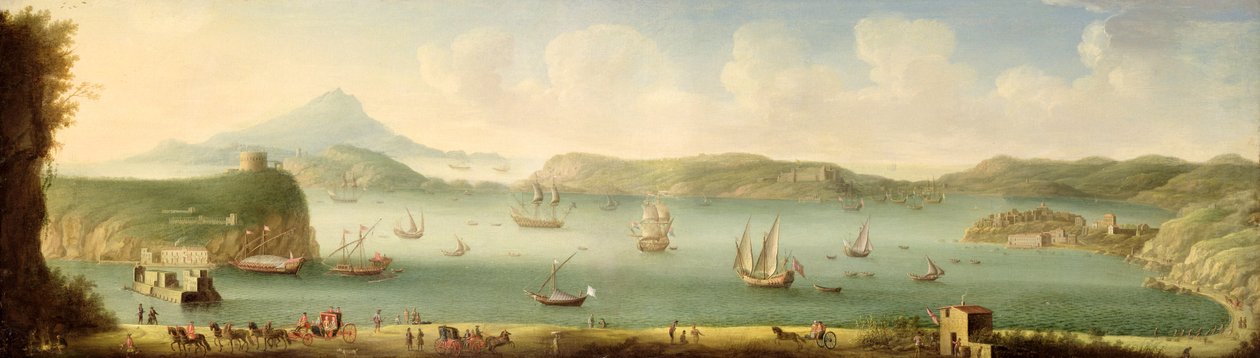 Port Mahon，Minorca，1730年代 作者 加斯帕·巴特勒