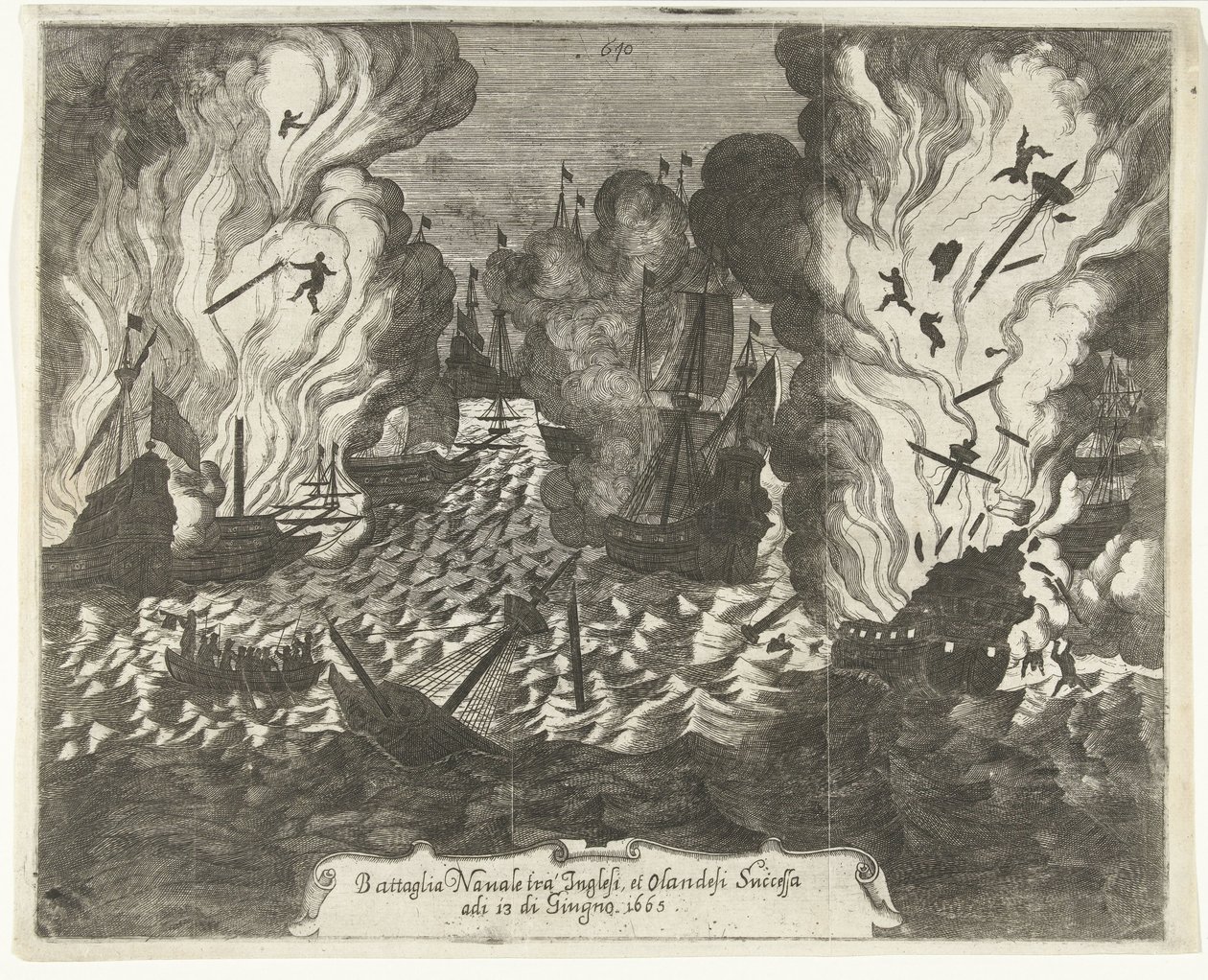 洛斯托夫特海战，1665 年
1665 年 6 月 13 日发生的英荷海战（标题见实物） 作者 加斯帕·布塔茨（归因于）