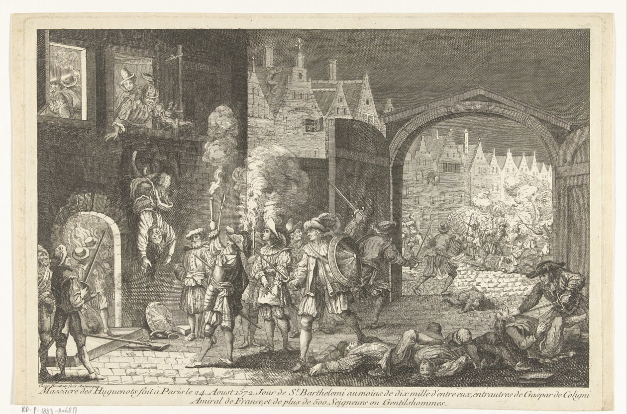 巴塞洛缪之夜，1572 年 作者 加斯帕·布塔兹（Gaspar Bouttats）