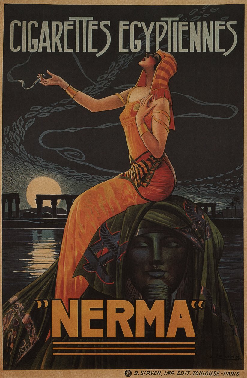 埃及香烟Nerma，1924年 作者 加斯帕营地