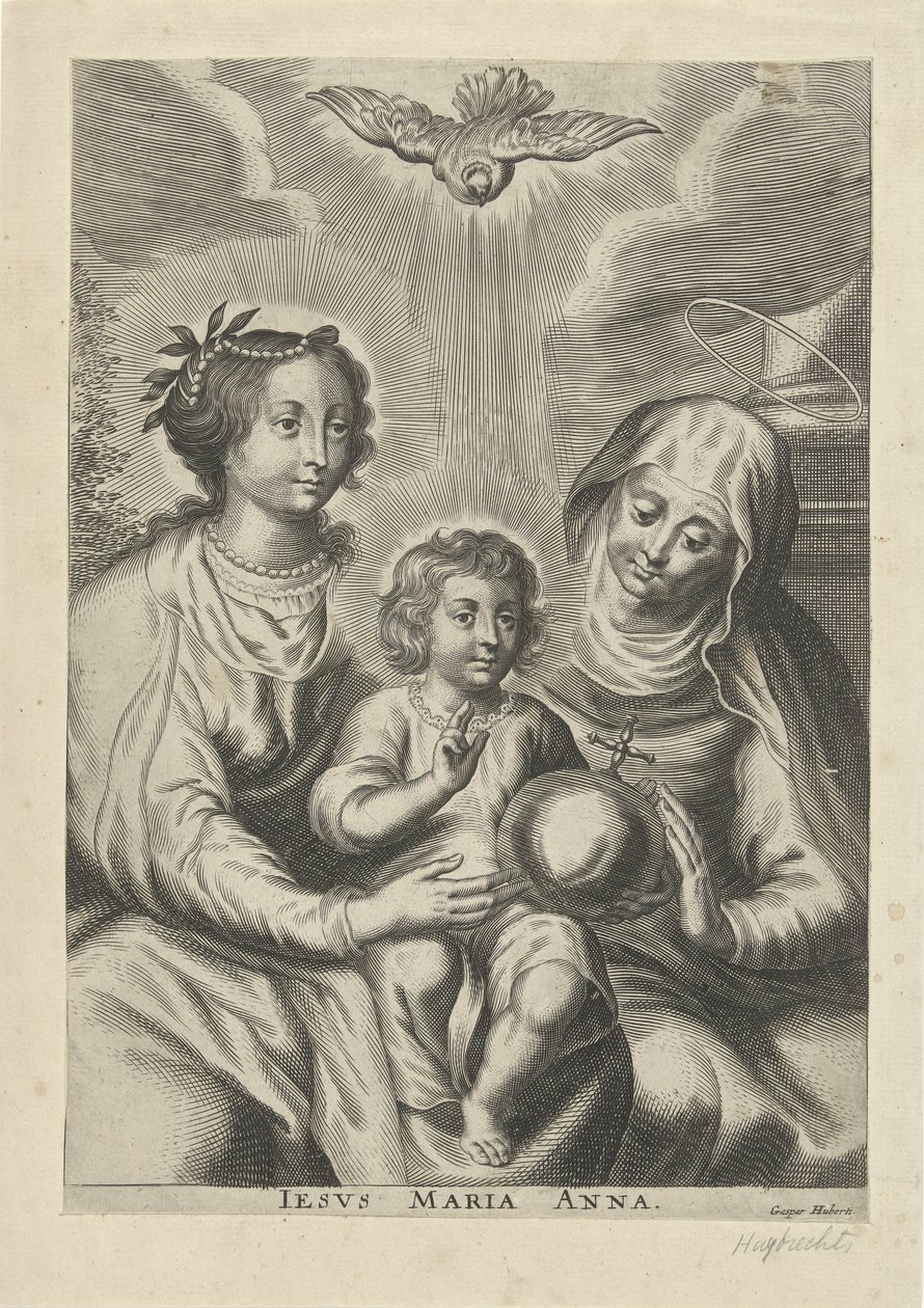 安娜·特·德里恩 Iesus Maria Anna（物体上的标题） 作者 加斯帕·于布雷希茨
