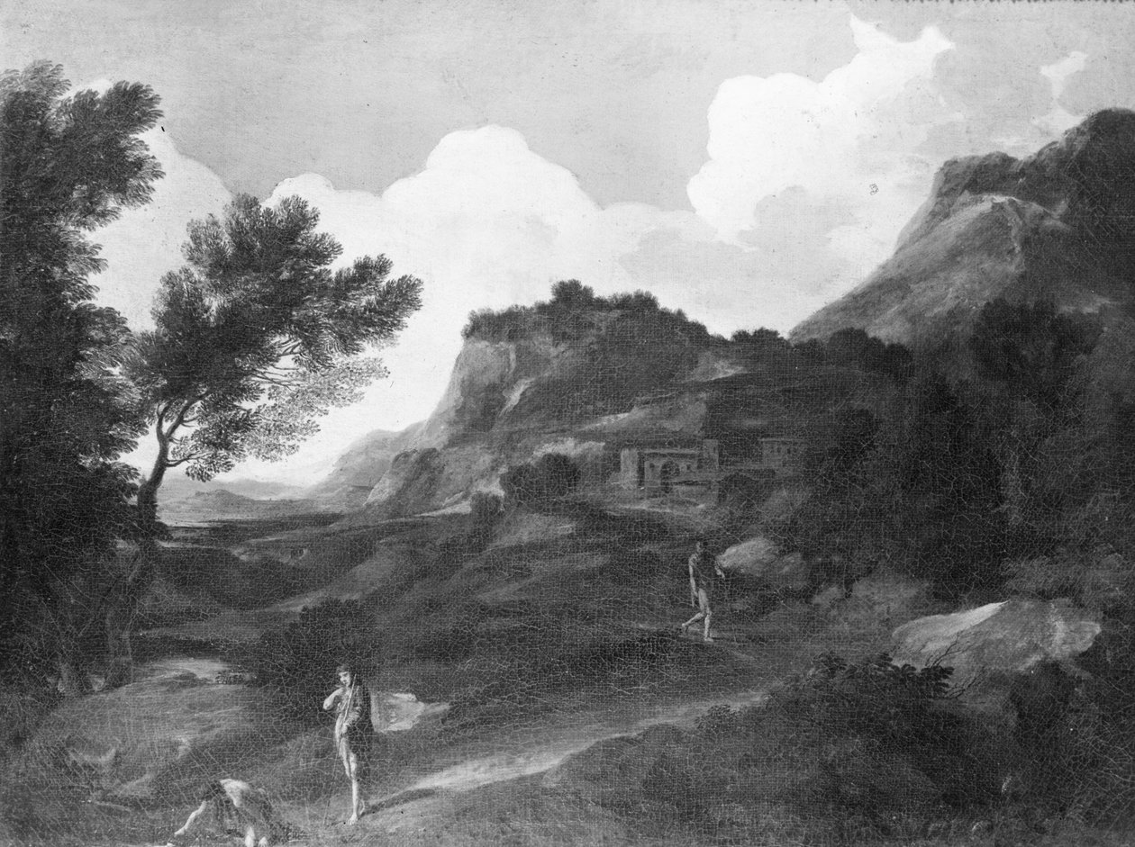 山地景观 作者 加斯帕德·普桑·杜格（Gaspard Poussin Dughet）