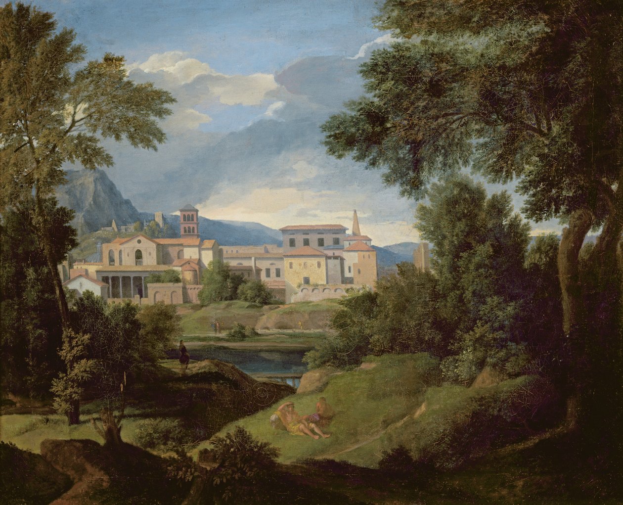 意大利风景 作者 加斯帕德·普桑·杜格（Gaspard Poussin Dughet）