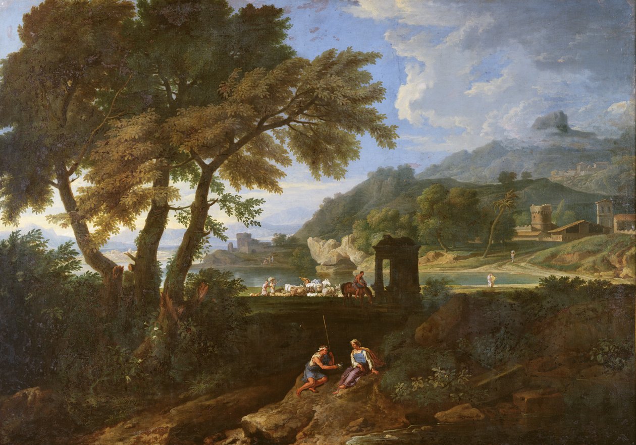 景观 作者 加斯帕德·普桑·杜格（Gaspard Poussin Dughet）