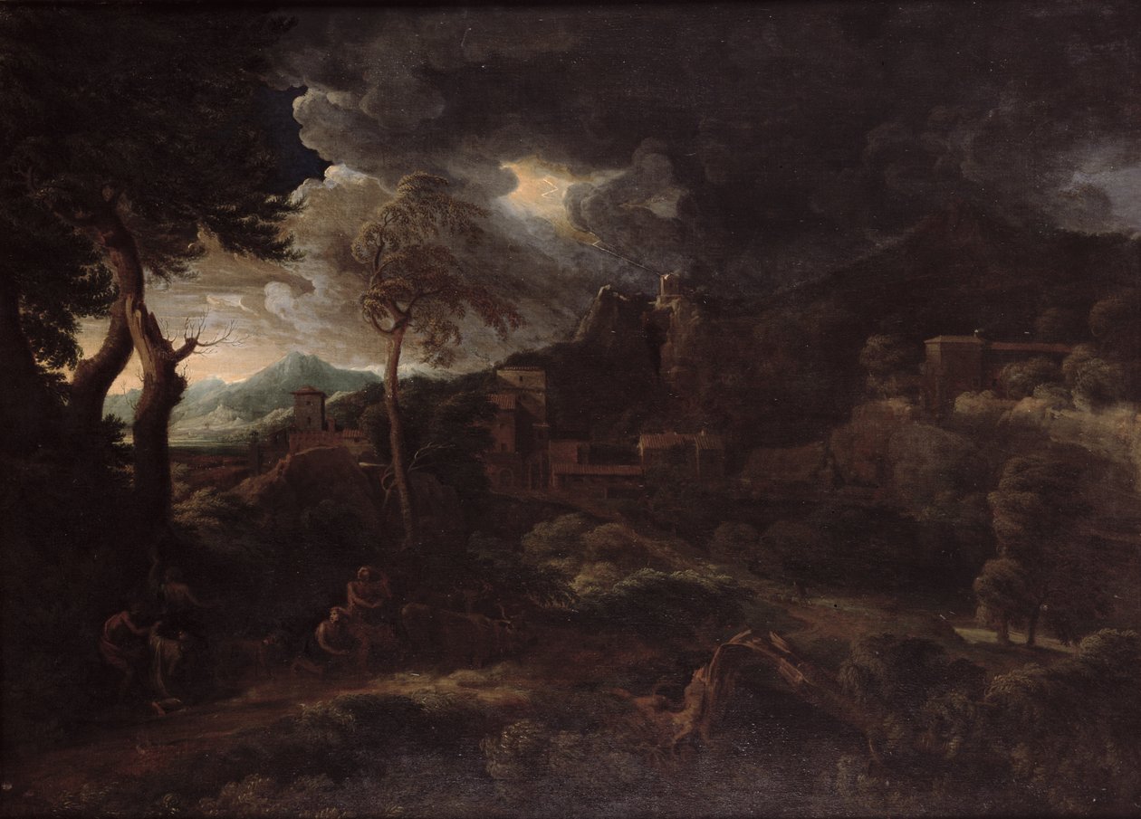 风暴 作者 加斯帕德·普桑·杜格（Gaspard Poussin Dughet）