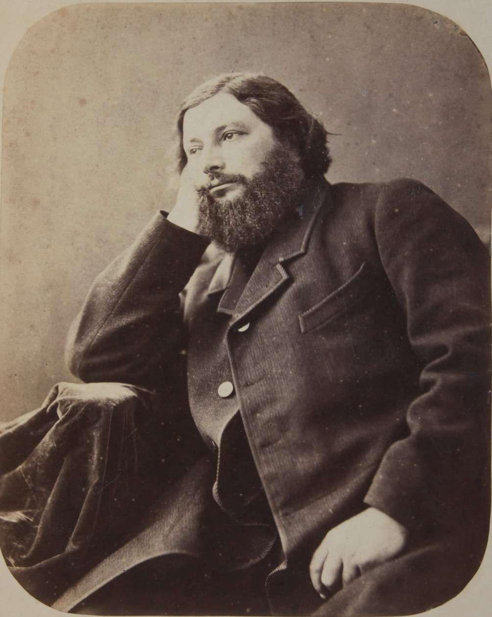 古斯塔夫·库尔贝（Gustave Courbet），约1866年。 作者 纳达尔