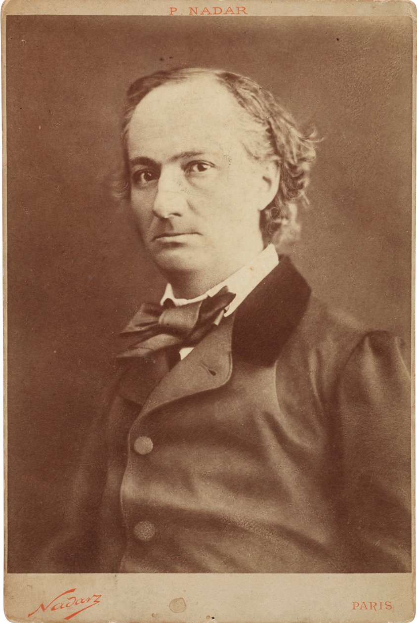 查尔斯-波德莱尔的肖像，1821-1867，约1855年。 作者 加斯帕德·费利克斯·纳达尔