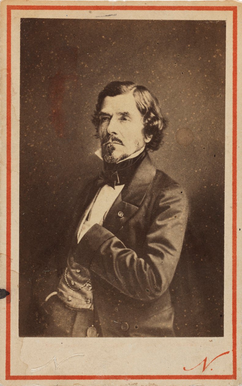 Eugene Delacroix 1798-1863的肖像，1858年。 作者 加斯帕德·费利克斯·纳达尔