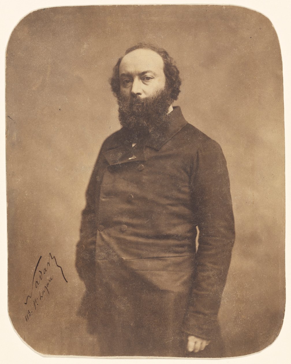 泰奥多-卢梭的肖像 1812-1867 , 1855-1859。 作者 加斯帕德·费利克斯·纳达尔