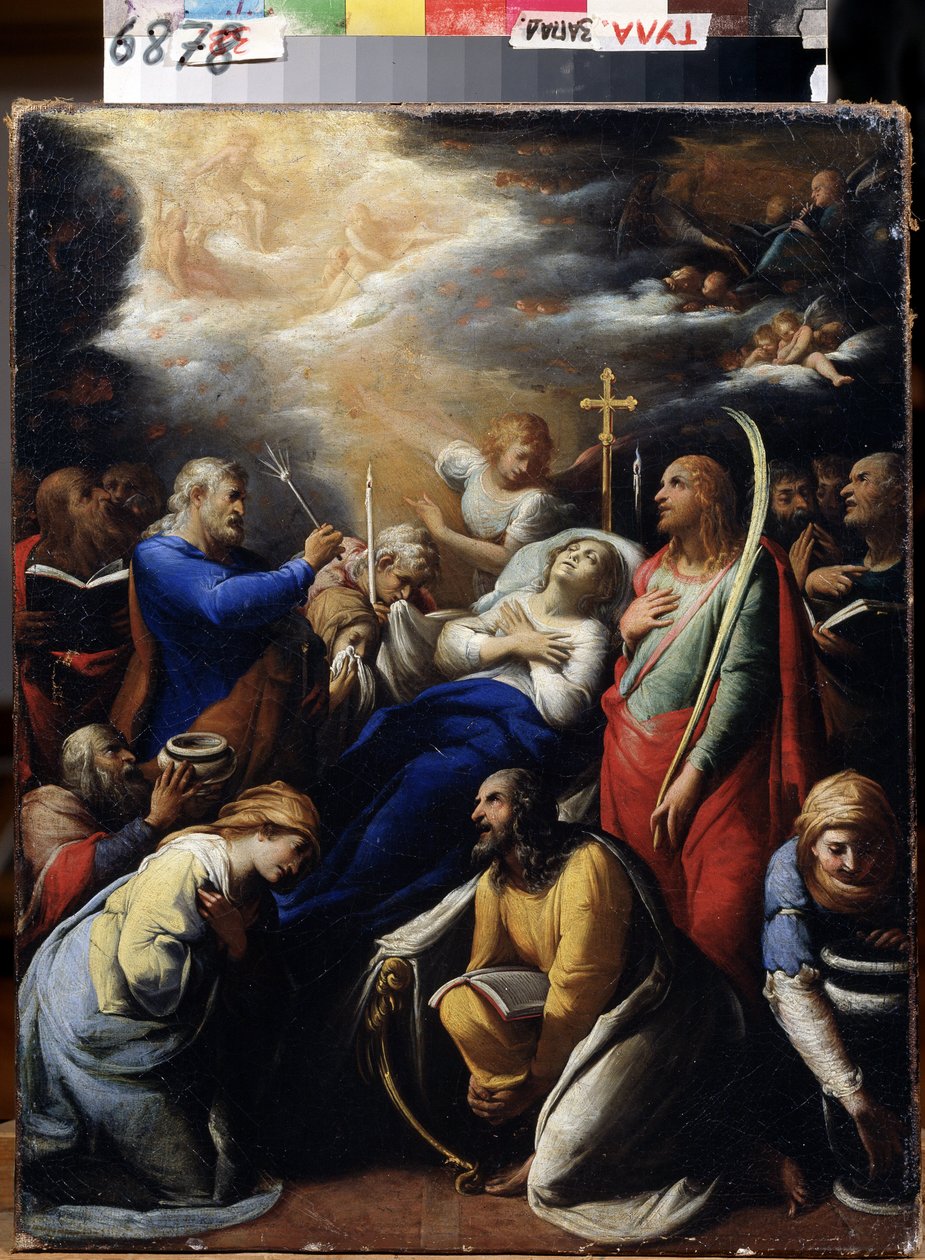 《La mort de la Vierge》（圣母之死），加斯帕德·盖利乌斯 (Gaspard Gailius) 绘画（17世纪），1612 年，图拉国家艺术博物馆 作者 加斯帕德·盖柳斯（Gaspard Gailius）