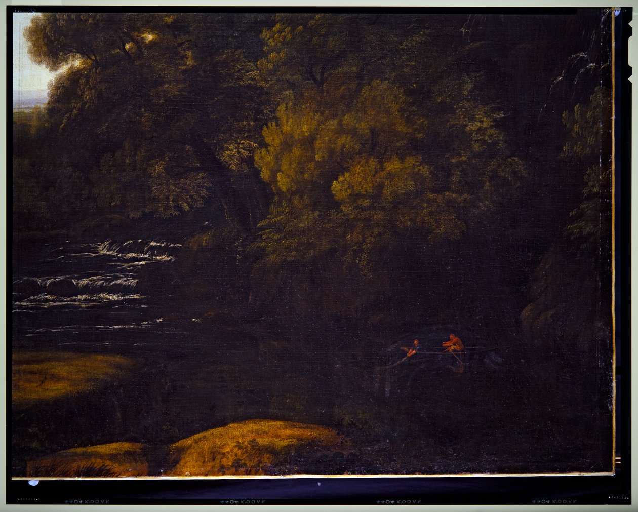 意大利风景》，细节，无日期 作者 加斯帕德·普桑·杜格（Gaspard Poussin Dughet）