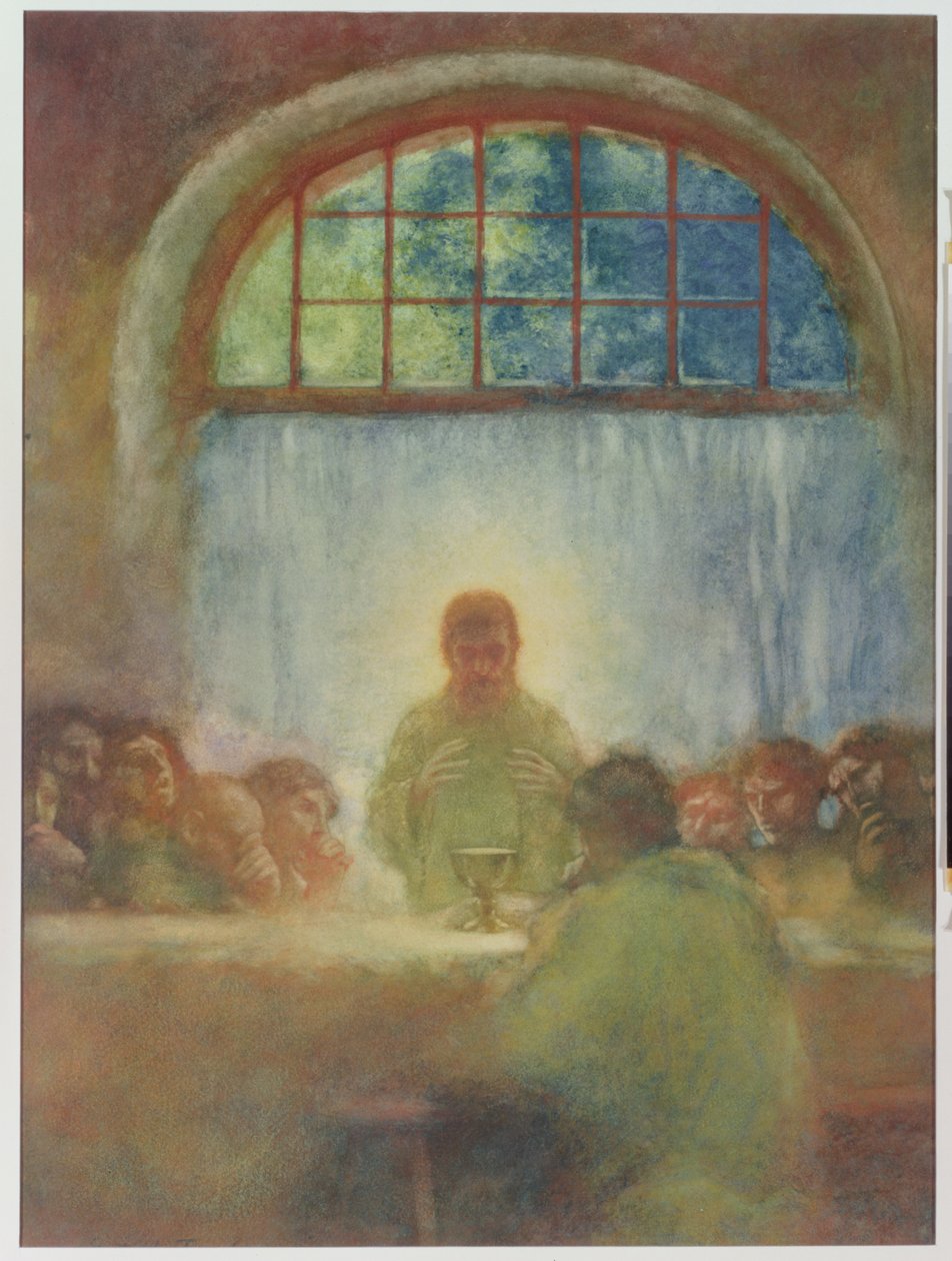 最后的晚餐，1897年 作者 加斯顿·德拉·Touche