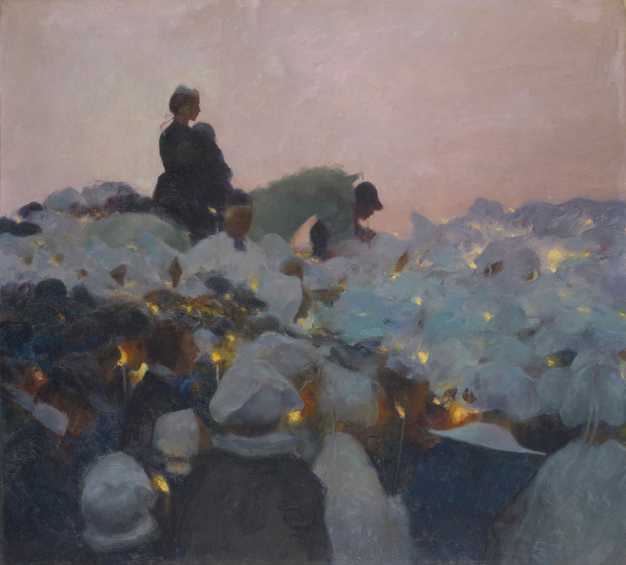布列塔尼的赦免，1896年。 作者 加斯顿·拉·Touche