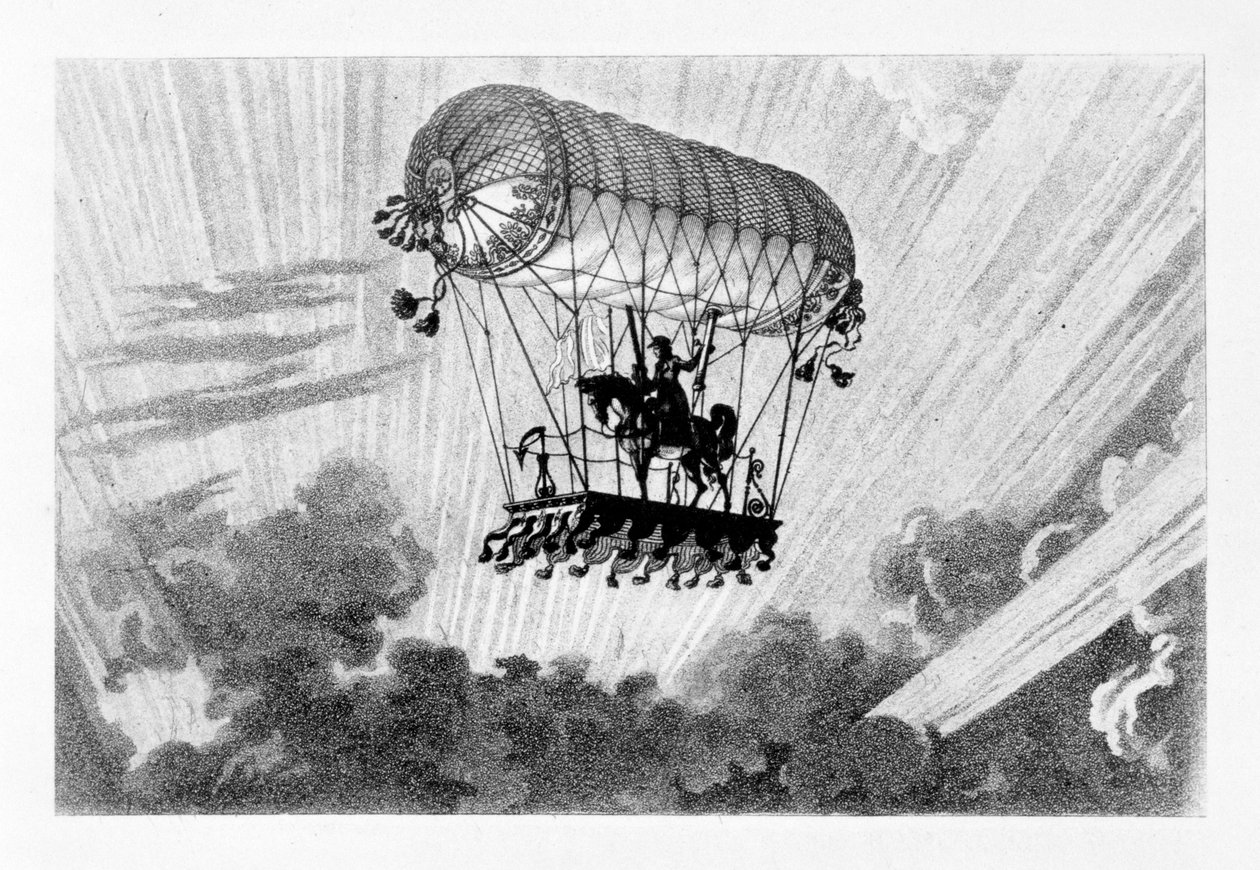 浮空器，1887年 作者 加斯顿·蒂桑迪尔