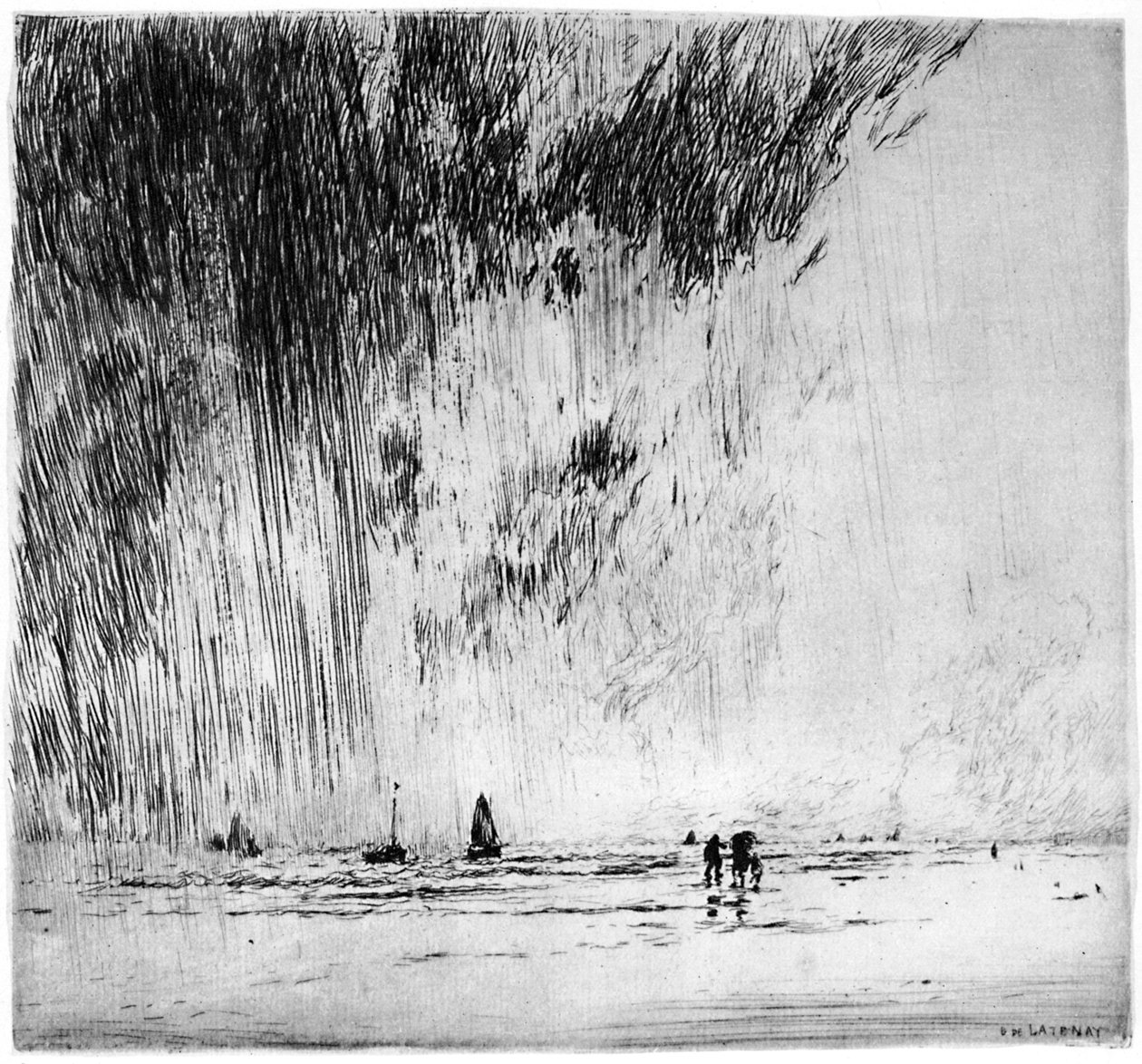 The Rain，1880-1940 1924年 作者 加斯顿·德·拉特奈