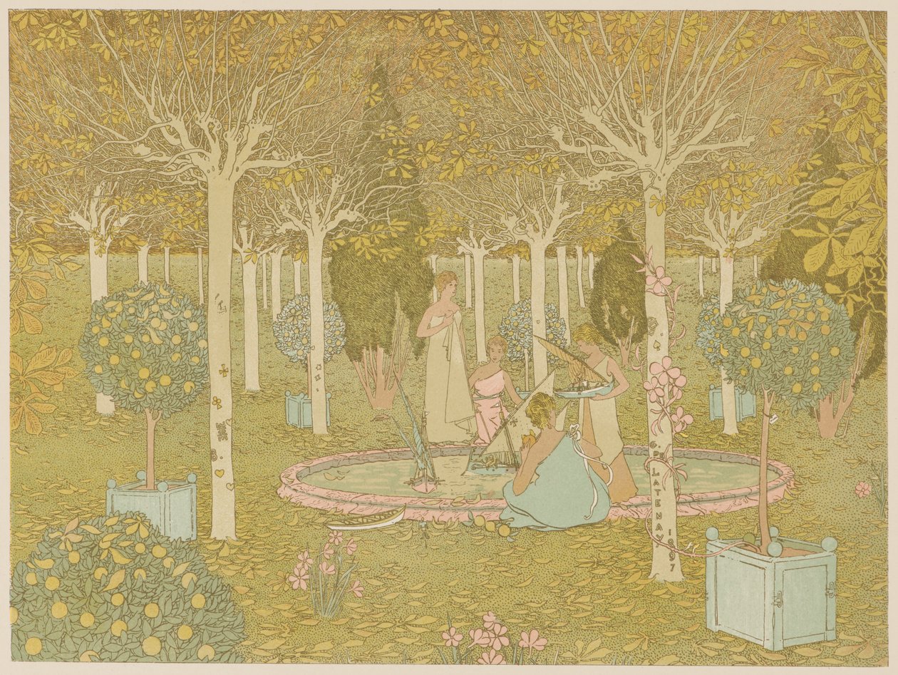 公园，1897年。 作者 加斯顿·德·拉特奈