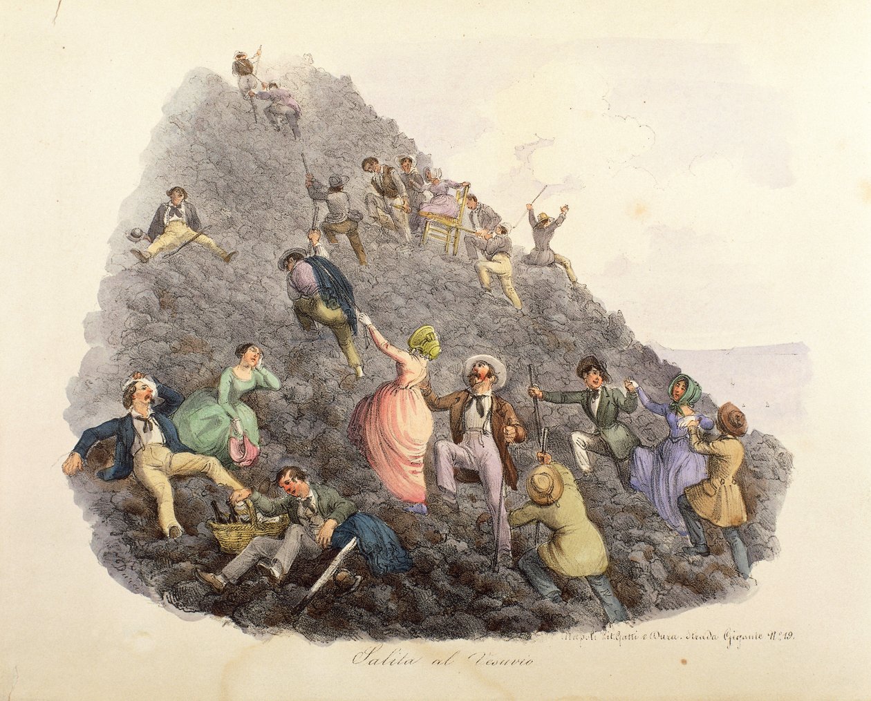 攀登维苏威火山 作者 加蒂和杜拉