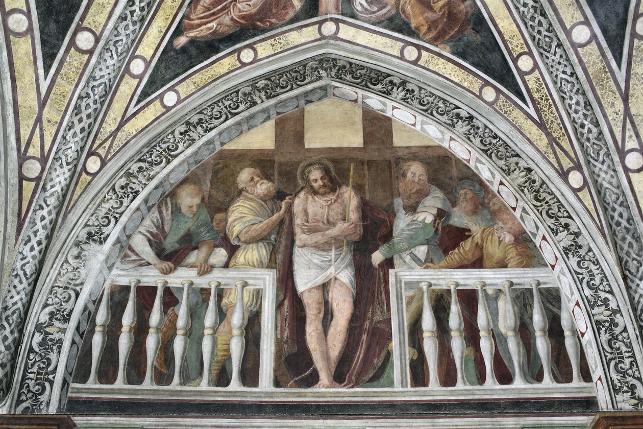 Ecce Homo Fresco by Gaudenzio Ferrari (1475 ca-1546) 1542 米兰，意大利圣玛丽亚感恩大教堂 作者 高登齐·法拉利（Gaudenzio Ferrari）