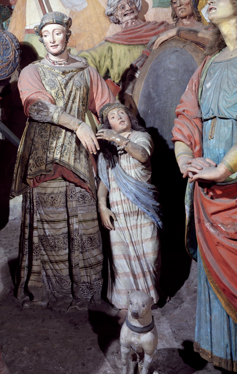男性形象，雕像细节，由Gaudenzio Ferrari（1475-1546）设计，第三十八号礼拜堂，称为耶稣受难，Varallo Sesia圣山（联合国教科文组织世界遗产名录，2003），意大利 作者 高登齐·法拉利（Gaudenzio Ferrari）