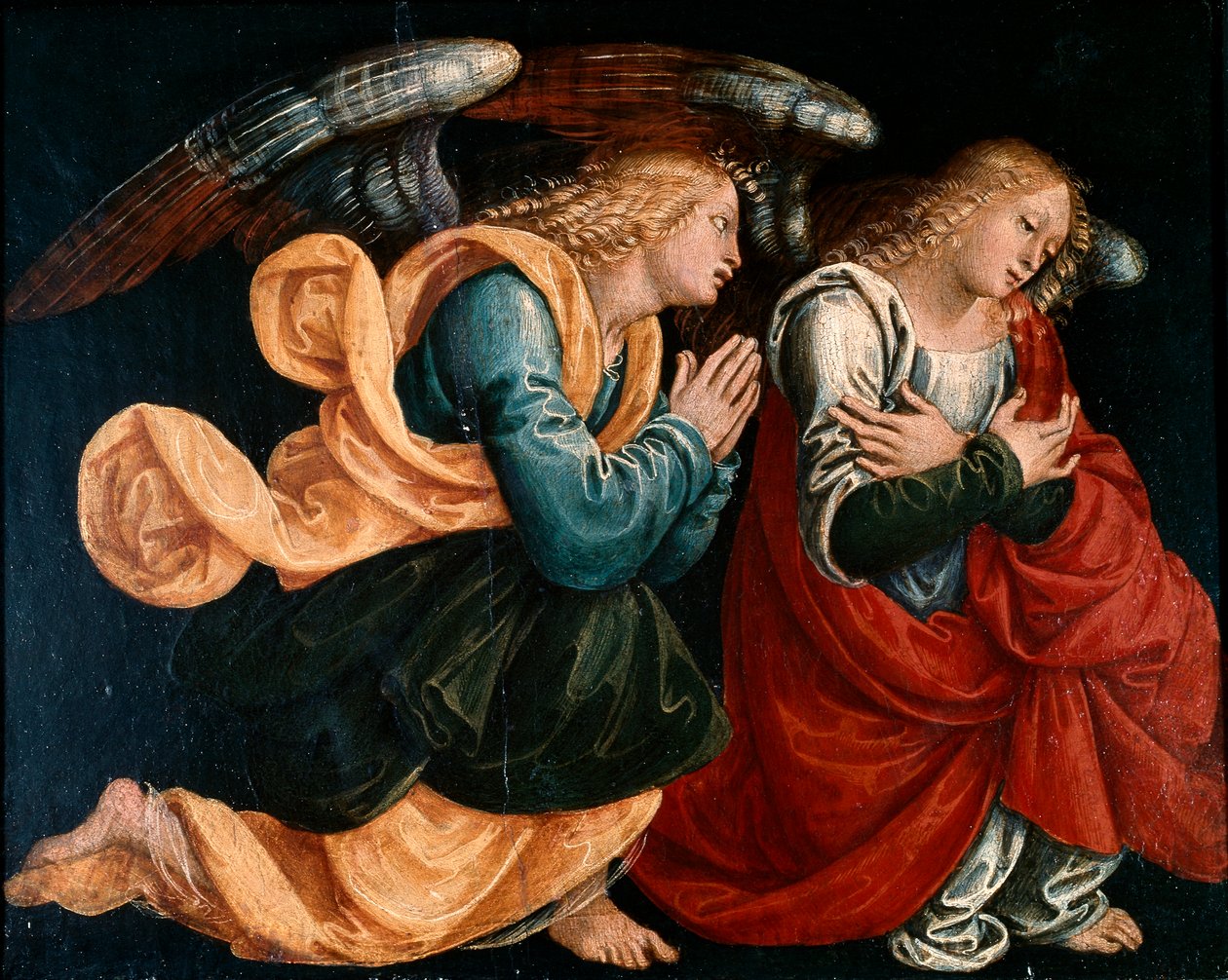 祈祷的天使，由Gaudenzio Ferrari（约1470-1546）创作。 作者 高登齐·法拉利（Gaudenzio Ferrari）